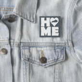 Kentucky Thuis Hart Staat Knop Speld Vierkante Button 5,1 Cm (In situ)