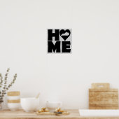 Kentucky Thuis Hart Staat Poster Bord (Keuken)