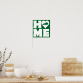 Kentucky Thuis Hart Staat Poster Bord (Keuken)