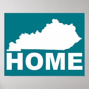 Kentucky Thuis Weg Van Staat Poster Bord
