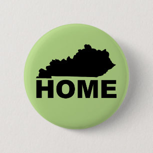 Kentucky Thuis Weg Van State Knop Badge Speld Ronde Button 5,7 Cm