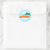 Kentucky trots. ronde sticker (Tas)