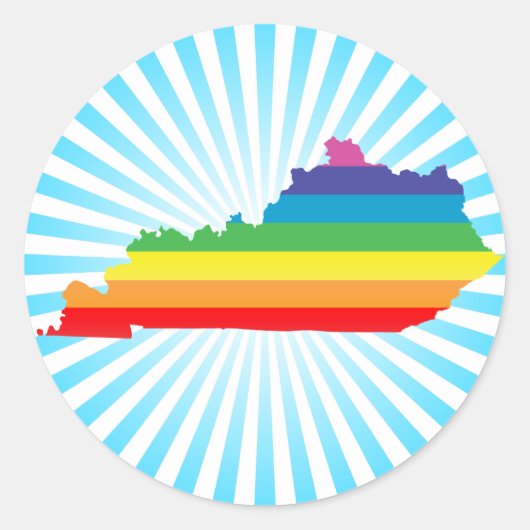 Kentucky trots. ronde sticker (Voorkant)