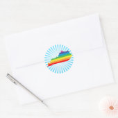 Kentucky trots. ronde sticker (Envelop)
