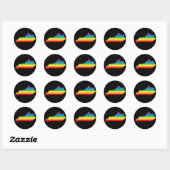 Kentucky trots. ronde sticker (Vel)