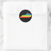 Kentucky trots. ronde sticker (Tas)