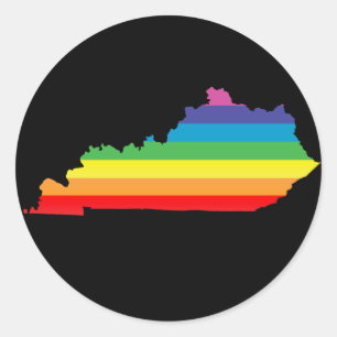 Kentucky trots. ronde sticker