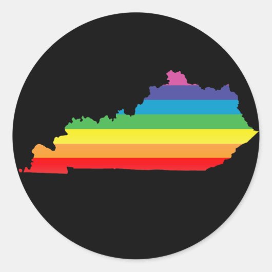 Kentucky trots. ronde sticker (Voorkant)