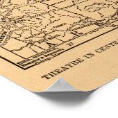 Kentucky uit de burgeroorlog en Tennessee uit het  Poster (Hoek)