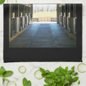 Kentucky Uitzicht uit de schuur Theedoek (Gevouwen)