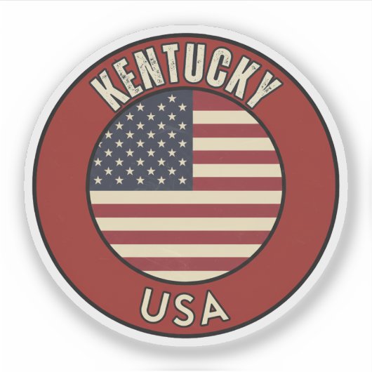 Kentucky United States of America Sticker (Voorkant)