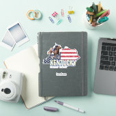 Kentucky United States Retro State Map  VS Sticker (iPad Cover)