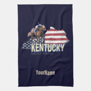 Kentucky United States Retro State Map  VS Theedoek