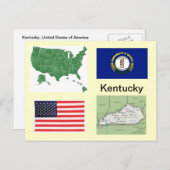 Kentucky USA Briefkaart (Voorkant / Achterkant)