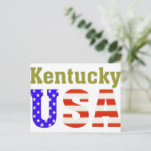 Kentucky USA! Briefkaart (Staand voorkant)