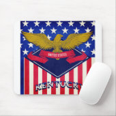 Kentucky USA Flag Muismat (Met muis)