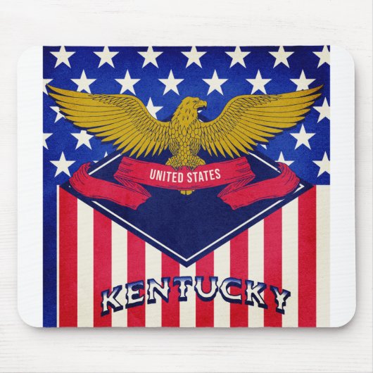 Kentucky USA Flag Muismat (Voorkant)