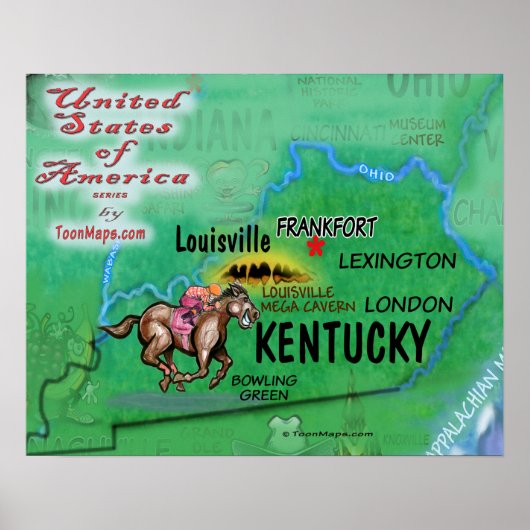 Kentucky USA Poster (Voorkant)