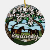 Kentucky vakantie souvenir keramisch ornament (Voorkant)