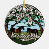 Kentucky vakantie souvenir keramisch ornament (Achterkant)