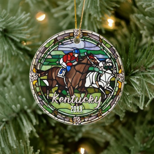 Kentucky vakantie souvenir keramisch ornament (Boom)