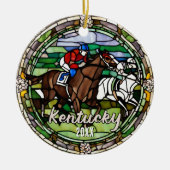 Kentucky vakantie souvenir keramisch ornament (Voorkant)
