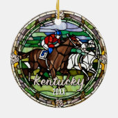 Kentucky vakantie souvenir keramisch ornament (Achterkant)
