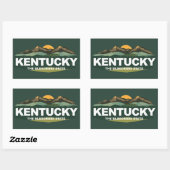 Kentucky Verenigde Staten Rechthoekige Sticker (Vel)