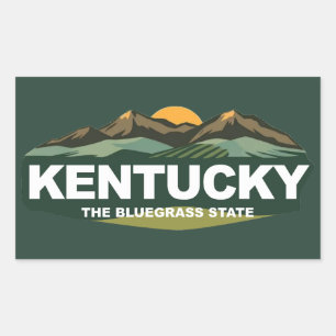 Kentucky Verenigde Staten Rechthoekige Sticker