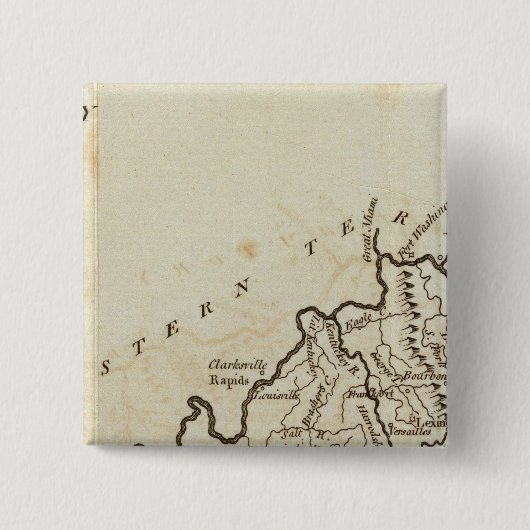 Kentucky Vierkante Button 5,1 Cm (Voorkant)