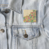 Kentucky Vierkante Button 5,1 Cm (In situ)