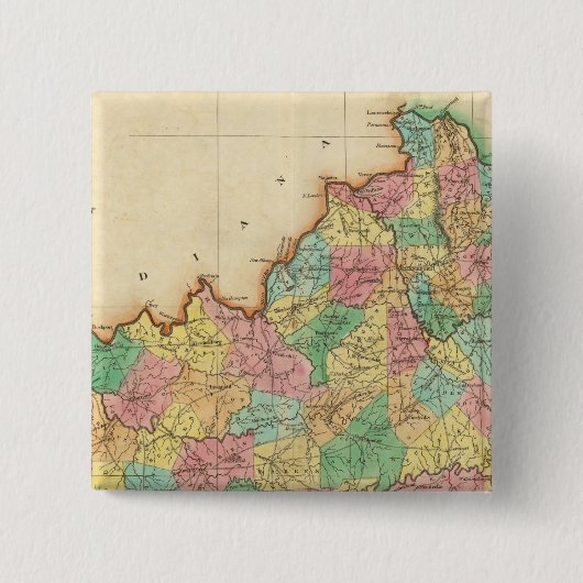 Kentucky Vierkante Button 5,1 Cm (Voorkant)