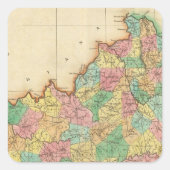 Kentucky Vierkante Sticker (Voorkant)