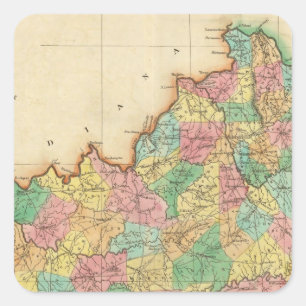 Kentucky Vierkante Sticker