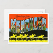 Kentucky Vintage Big Letters Briefkaart (Voorkant / Achterkant)