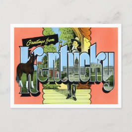 Kentucky Vintage Big Letters Briefkaart