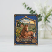 Kentucky Vintage Reis Briefkaart (Staand voorkant)