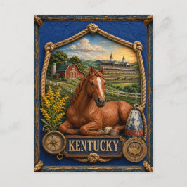 Kentucky Vintage Reis Briefkaart