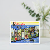 Kentucky Vintage Travel Briefkaart (Staand voorkant)