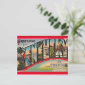 Kentucky Vintage Travel Briefkaart (Staand voorkant)