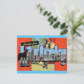 Kentucky Vintage Travel Briefkaart (Staand voorkant)