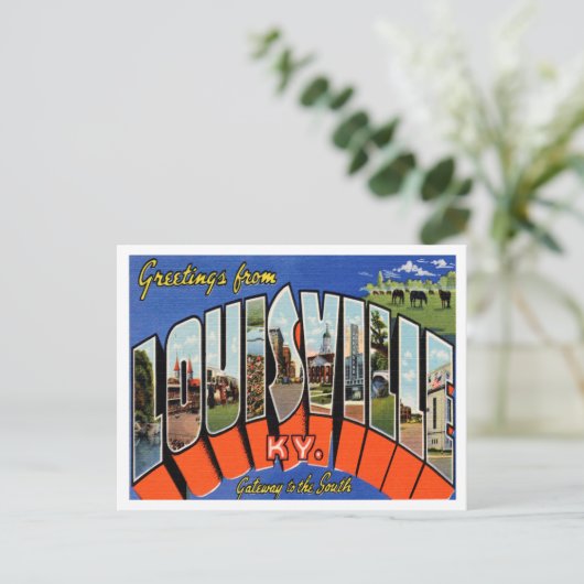 Kentucky Vintage Travel uit Louisville Briefkaart (Staand voorkant)