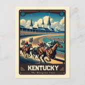 Kentucky | Vintage van patriottische spirit Briefkaart (Voorkant)