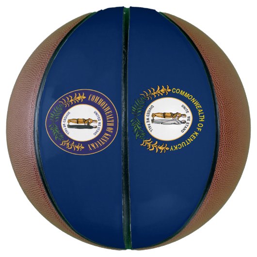 Kentucky vlag basketbal (Verticaal)
