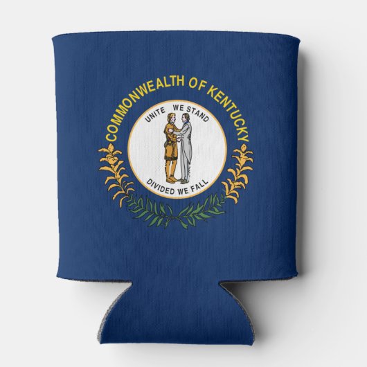 Kentucky vlag blikjeskoeler (Achterkant)