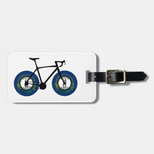 Kentucky Vlag Fietsen Bagagelabel (Voorkant horizontaal)