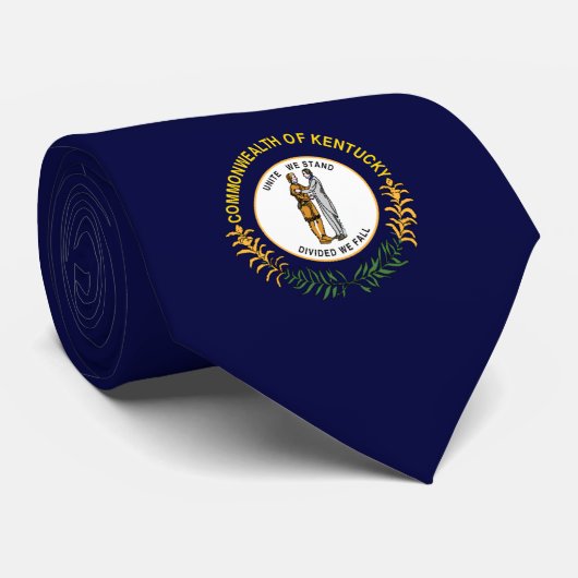 Kentucky vlag stropdas (Opgerold)