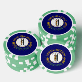 Kentucky-vlag, Vlag van Kentucky Poker Chips