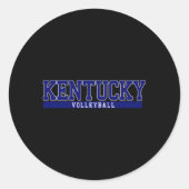 Kentucky Volleyball Ronde Sticker (Voorkant)