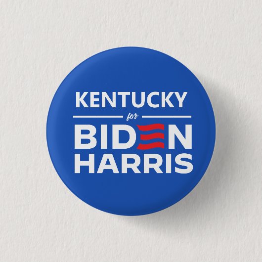 Kentucky voor Biden Harris Ronde Button 3,2 Cm (Voorkant)